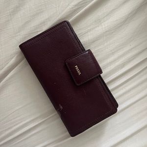 Fossil Wallet Billfold Leather